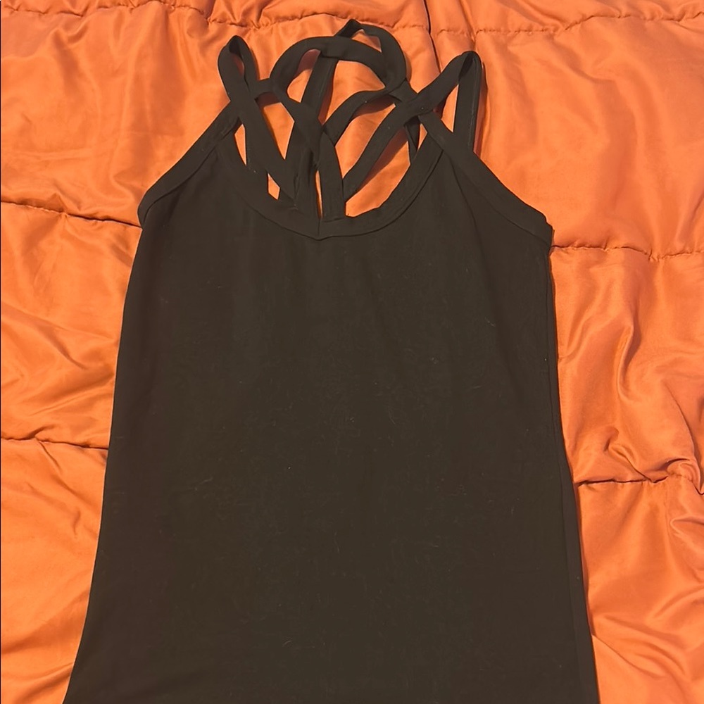 Black Strappy Women's Top